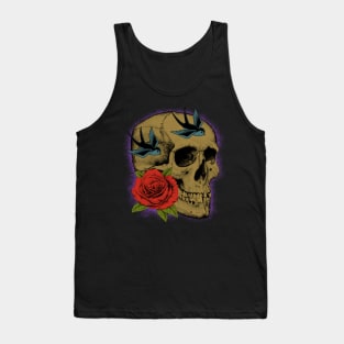 Skull rose Tank Top